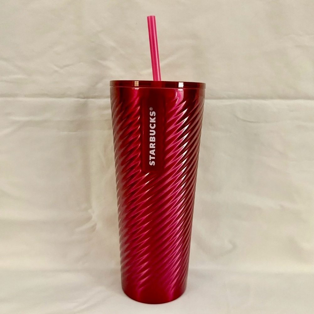 Starbucks Tumbler Hot-Pink Metalic
Studded - Venti 24 oz NEW